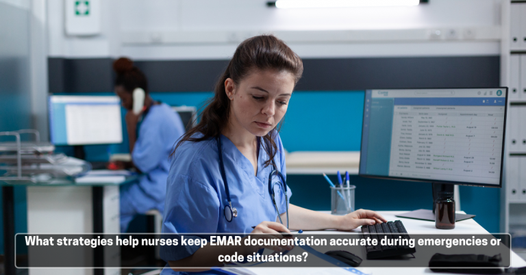 What strategies help nurses keep EMAR documentation accurate during ...